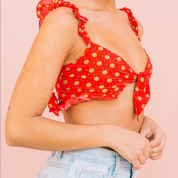 CHARCOAL Love Ballad Crop Top - Picture 4 of 5